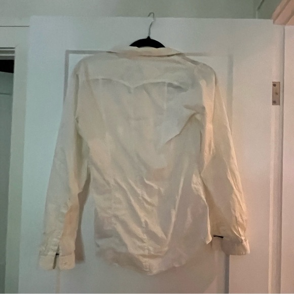 Burberry Ruffle Front Tuxedo Cotton Shirt - Picture 9 of 11